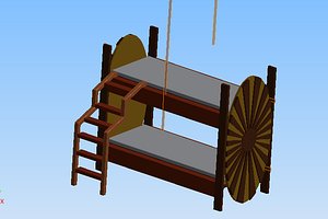 wood bed