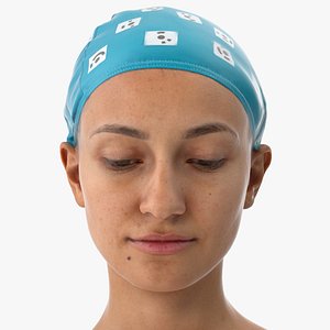 3D Joy Human Head Eyes Turn Down AU61 Clean Scan