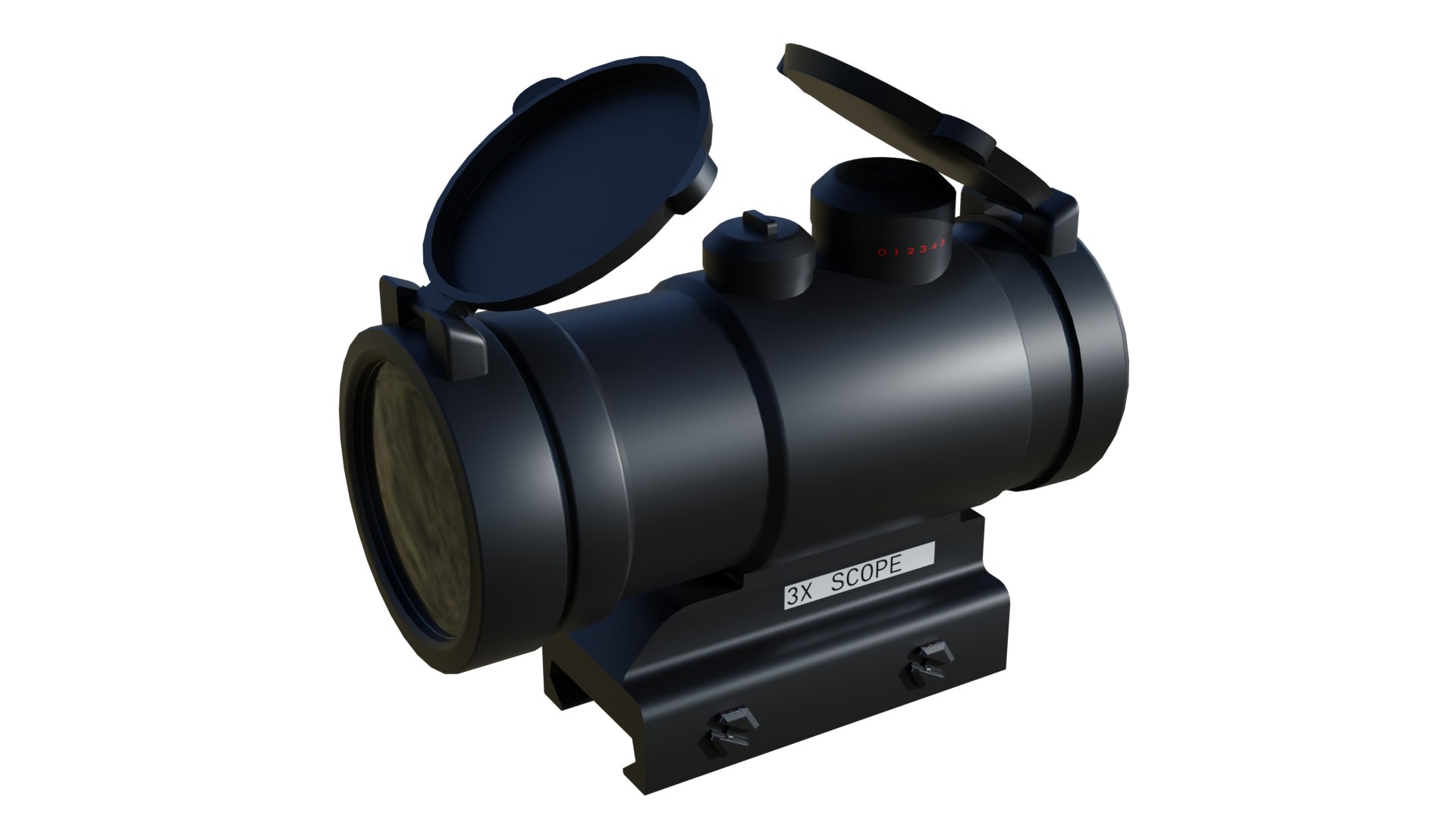 3x Scope Attachment Model - TurboSquid 1970635