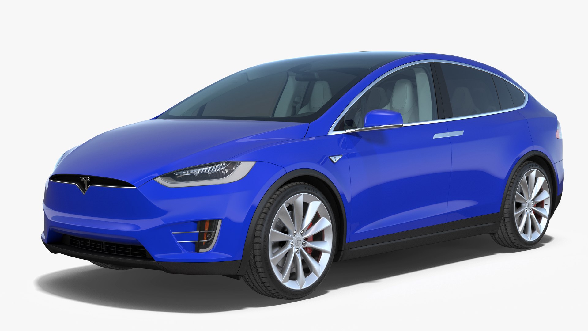 Tesla Model X 3D Model 3D model preview