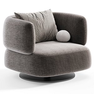 3D Zeppelin Modern Armchair model