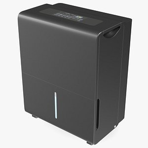 Quiet Dehumidifier Black 3D