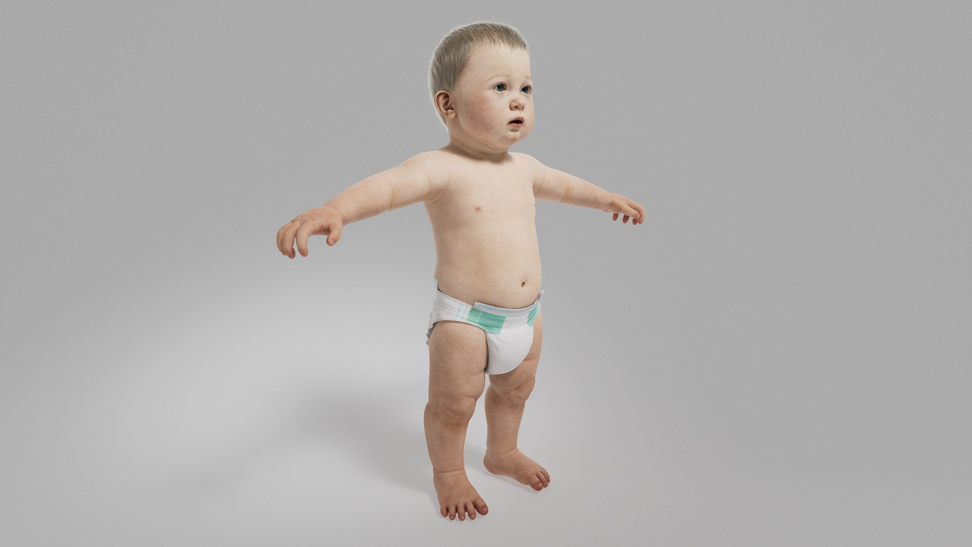 3D Model Baby No Rig 1 - TurboSquid 2103911