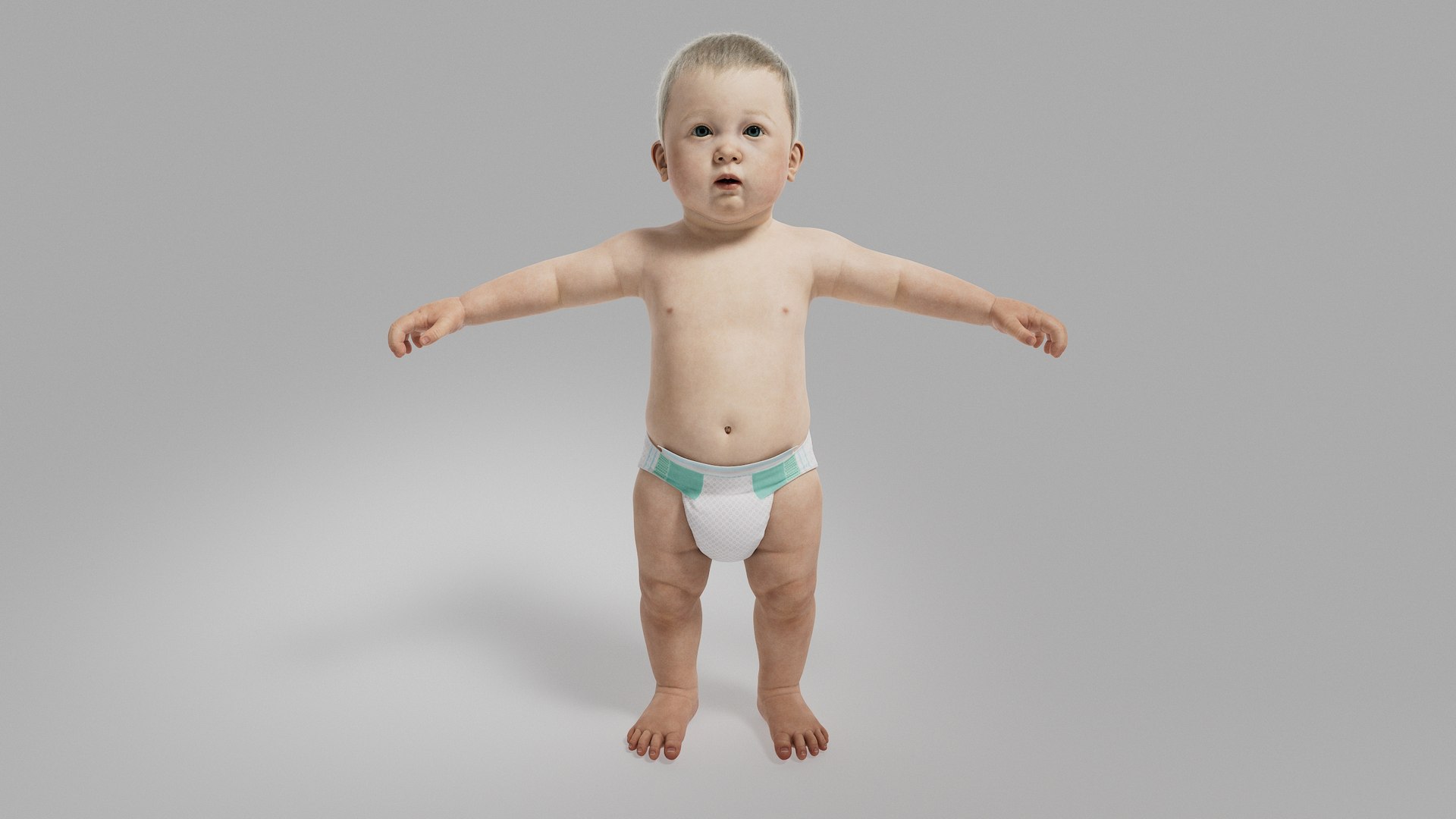 3D Model Baby No Rig 1 - TurboSquid 2103911