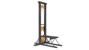 Antique  Century French Guillotine 3D model