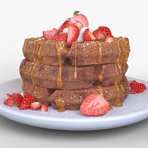 3D Waffles with toppings vol 1