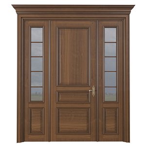 Entrance exterior front classic door Outdoor External Doors 3D model