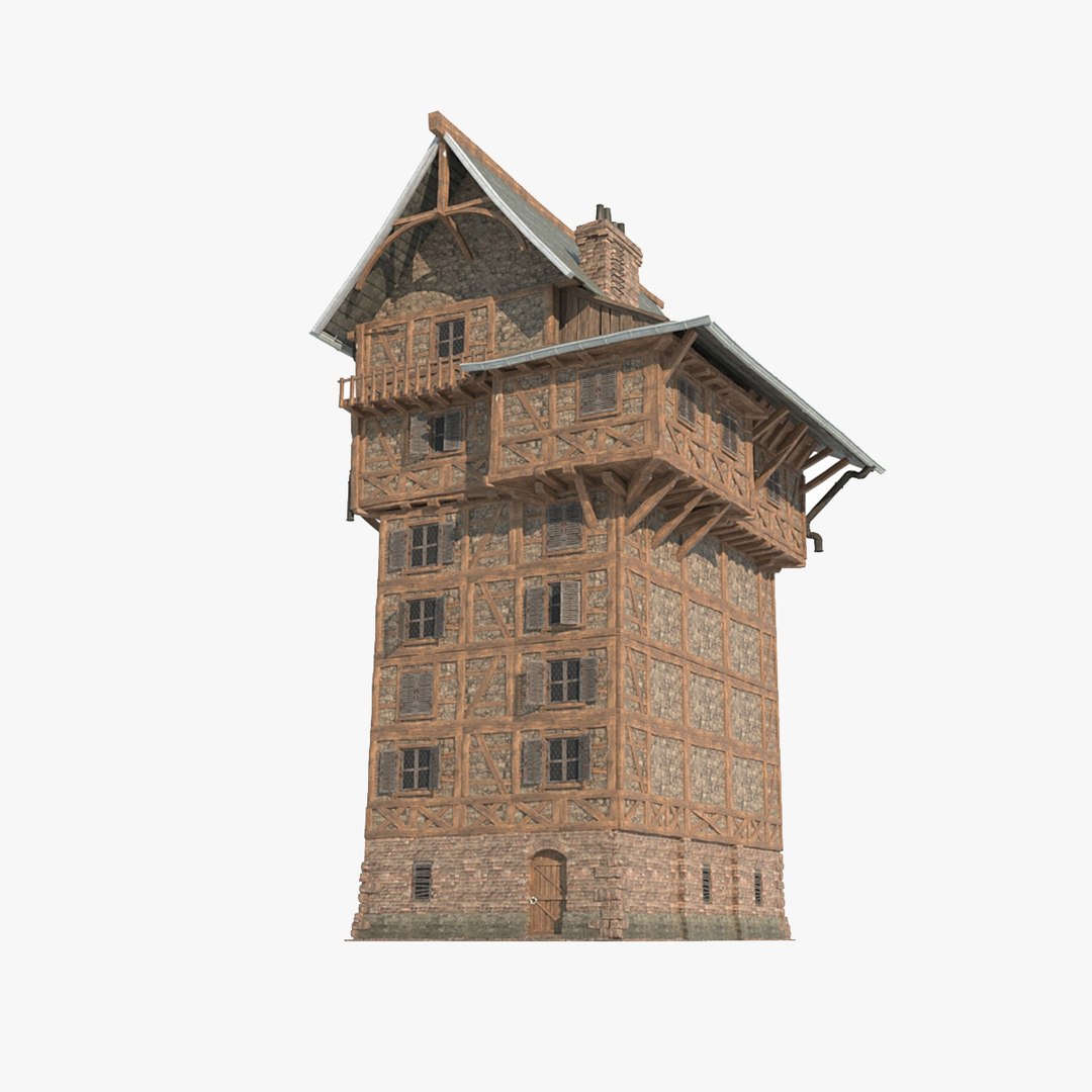 Architecture And Buildings In Medieval Towns Model - TurboSquid 2406863