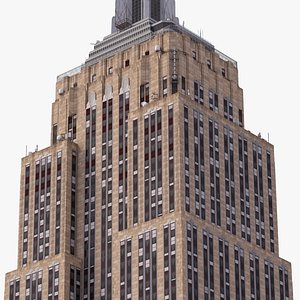 3d model empire state building landmark