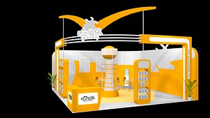 2 side open stand 3D