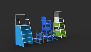Referee Stand 3D model