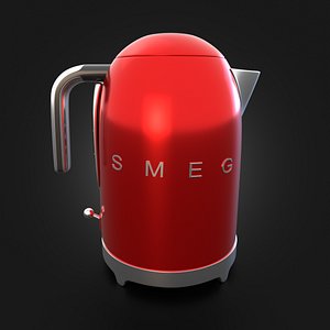 3D Electric Kettle  Blu Mediterraneo Smeg  Dolce Gabbana 3D Model model