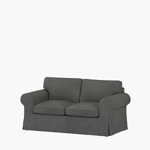 Ektorp 2 seat sofa Hakebo dark grey PBR