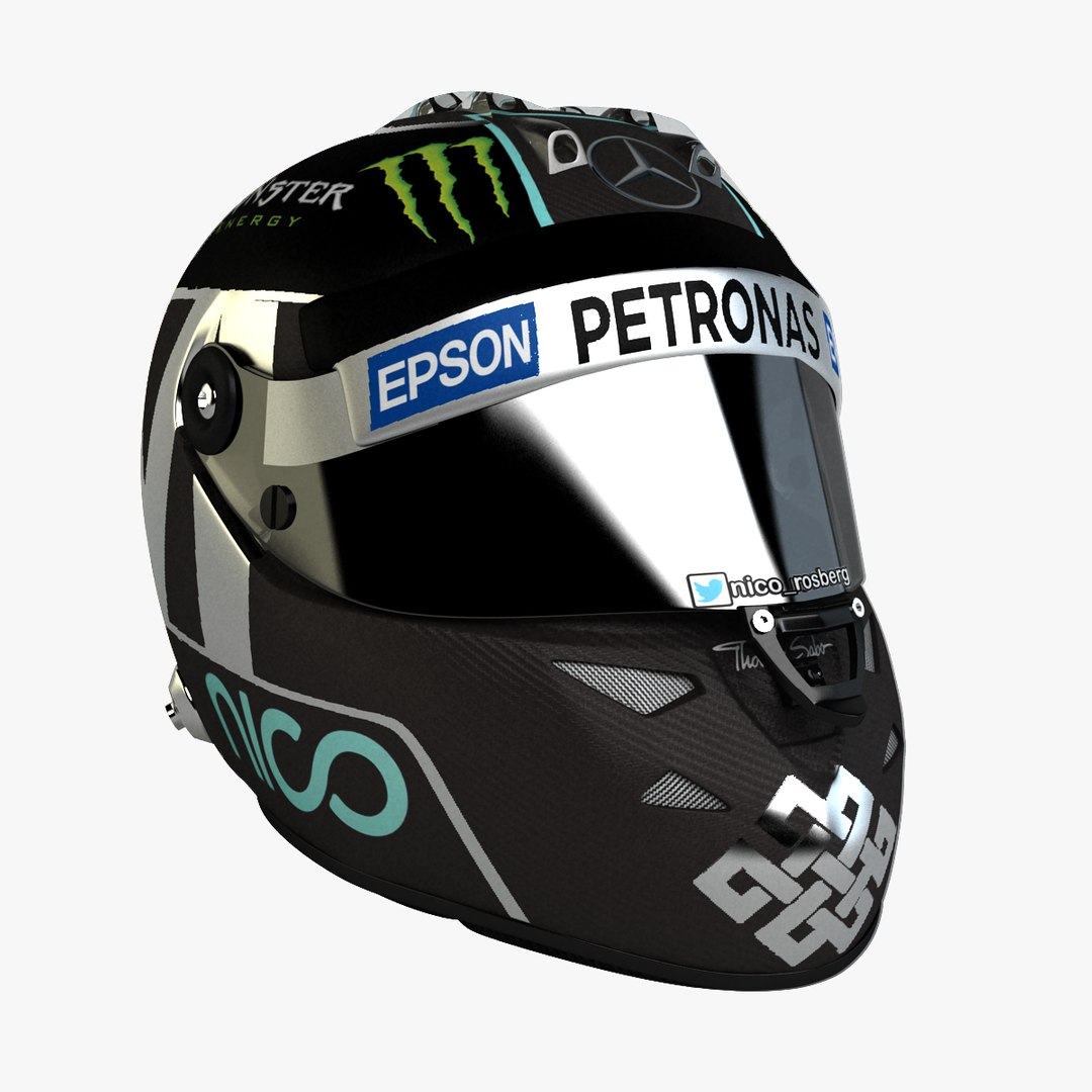 3d Model Schuberth F1 Helmet Nico