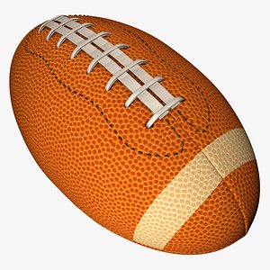 3D american football ball l011