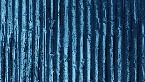 3D Blue Corrugated Steel PBR Texture