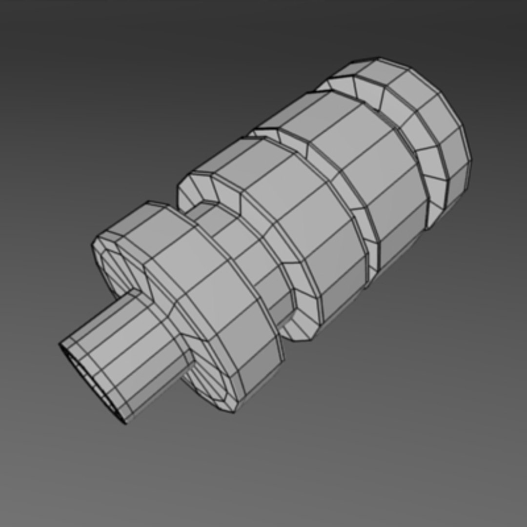 metal component 3d dxf