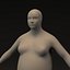 Human Female - Obese Woman Lores  Base Mesh