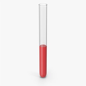 Test Tube With Red Liquid model