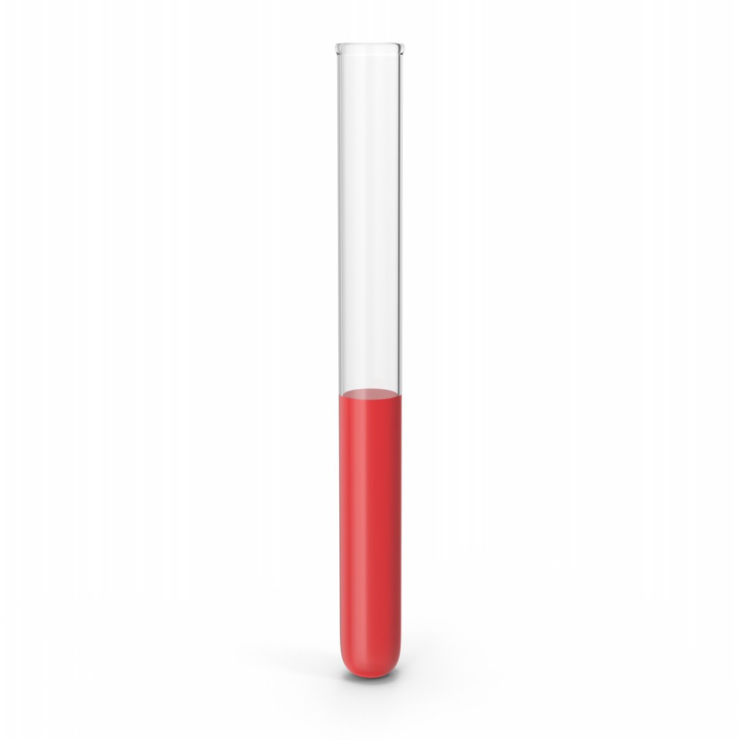 Test Tube With Red Liquid Model - TurboSquid 1982515