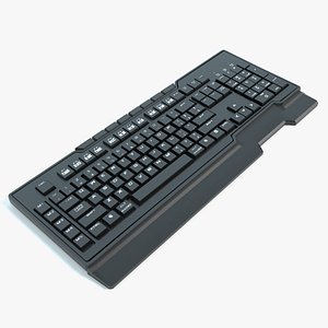 gaming keyboard 3d model