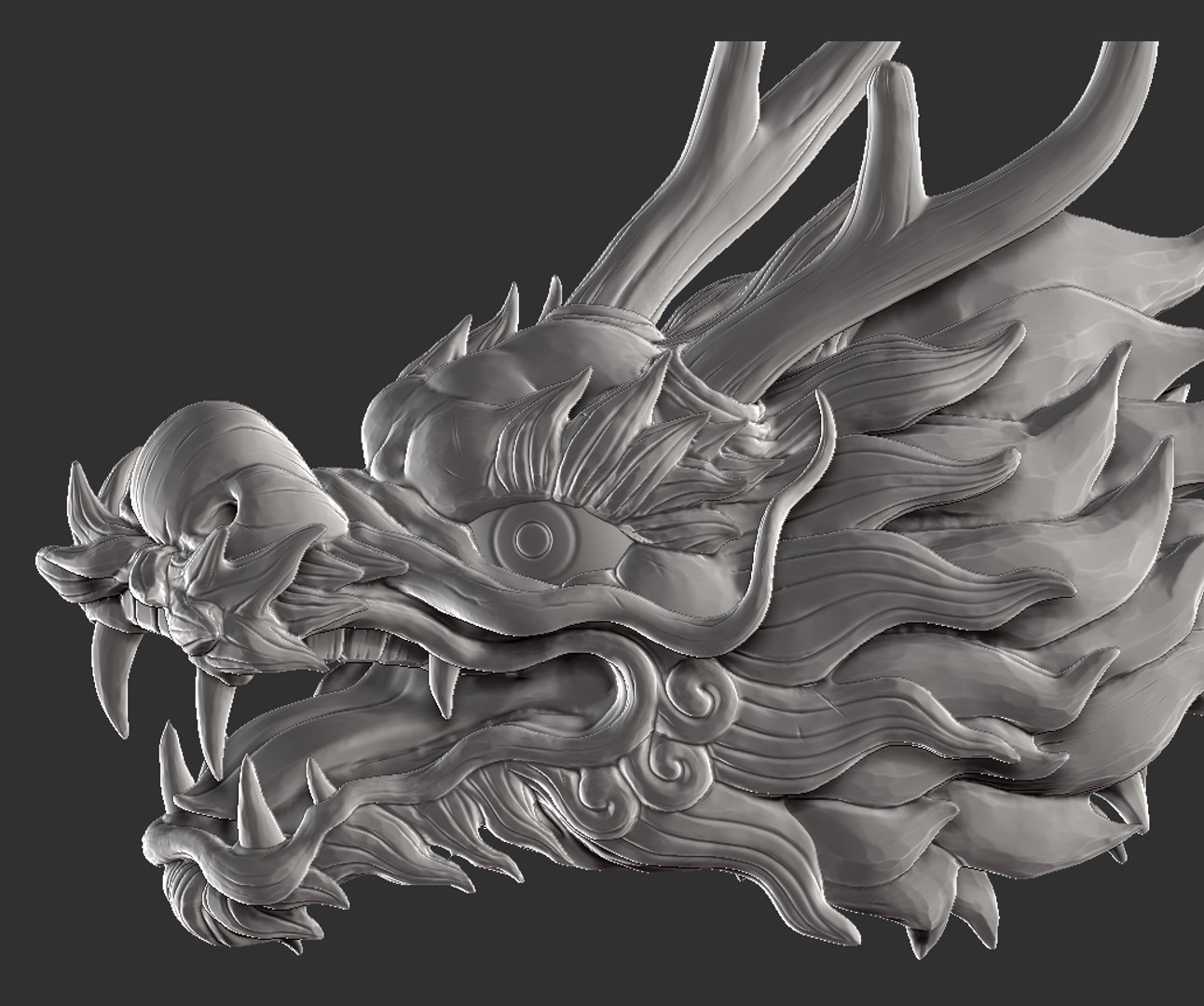 Dragon Head Model - TurboSquid 1610577