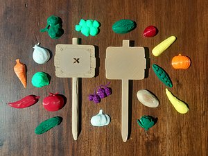 3D model Garden Sign and Attachments