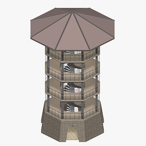 Tropical pavilion 26A69 3D model
