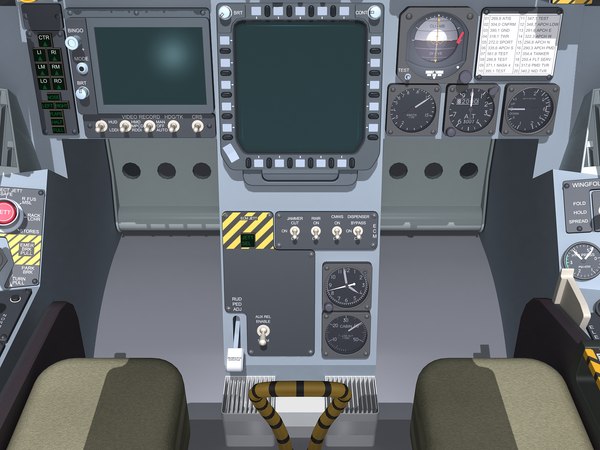 3d f a-18e cockpit model