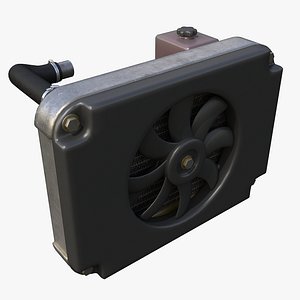 3d model car radiator