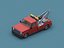 Stylized Cartoon Tow Truck 80s