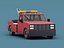 Stylized Cartoon Tow Truck 80s