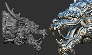Chinese dragon head