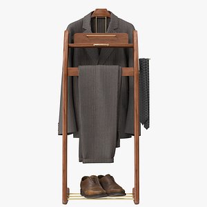 3D windsor wardrobe valet stand