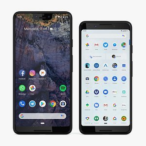2 google pixel 3 3D model
