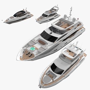 Sunseeker Yacht Collection 2022 3D