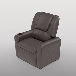Contemporary Black Recliner