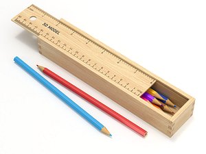 box color pencil 3D model