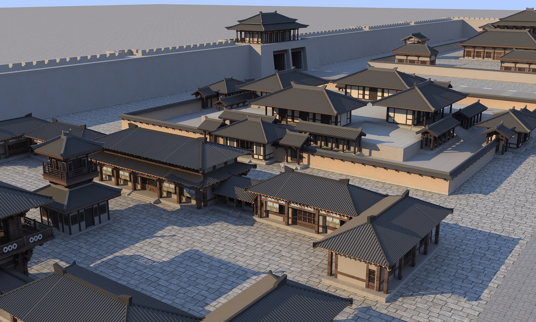 Chinese Ancient Buildings 08 3D Model - TurboSquid 1957223