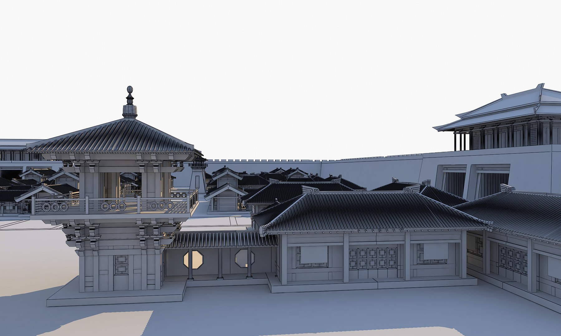 Chinese Ancient Buildings 08 3D Model - TurboSquid 1957223
