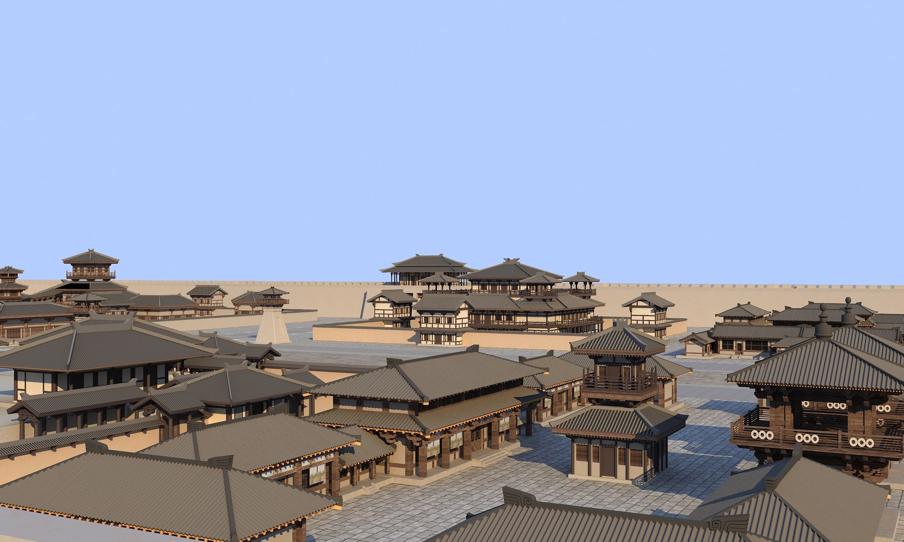 Chinese Ancient Buildings 08 3D Model - TurboSquid 1957223