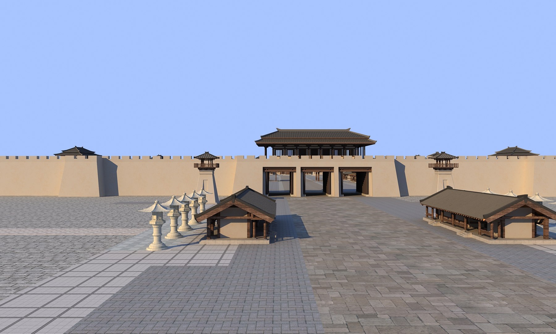Chinese Ancient Buildings 08 3D Model - TurboSquid 1957223