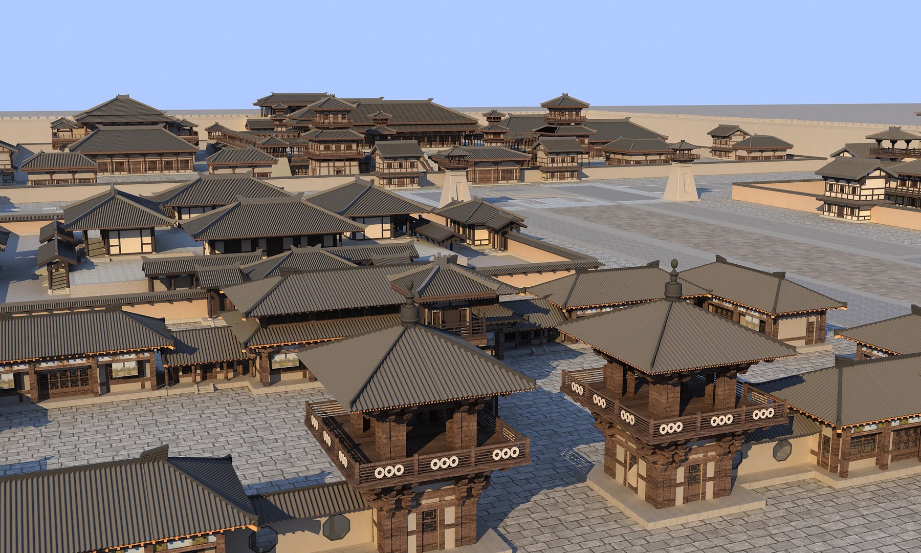 Chinese Ancient Buildings 08 3D Model - TurboSquid 1957223