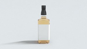 laos Whiskey Bottle 3D