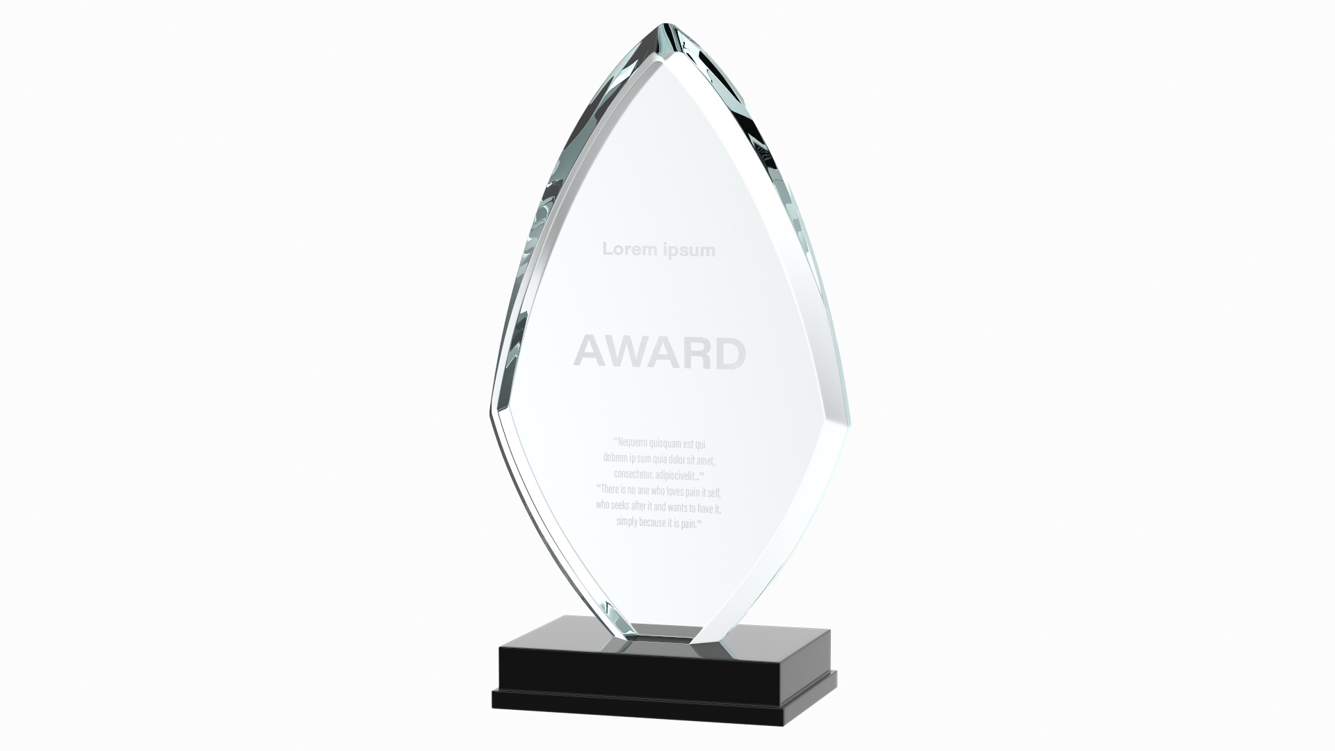 3D Flame Glass Award Trophy - TurboSquid 1509510