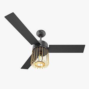 3D model hunter ronan ceiling fan