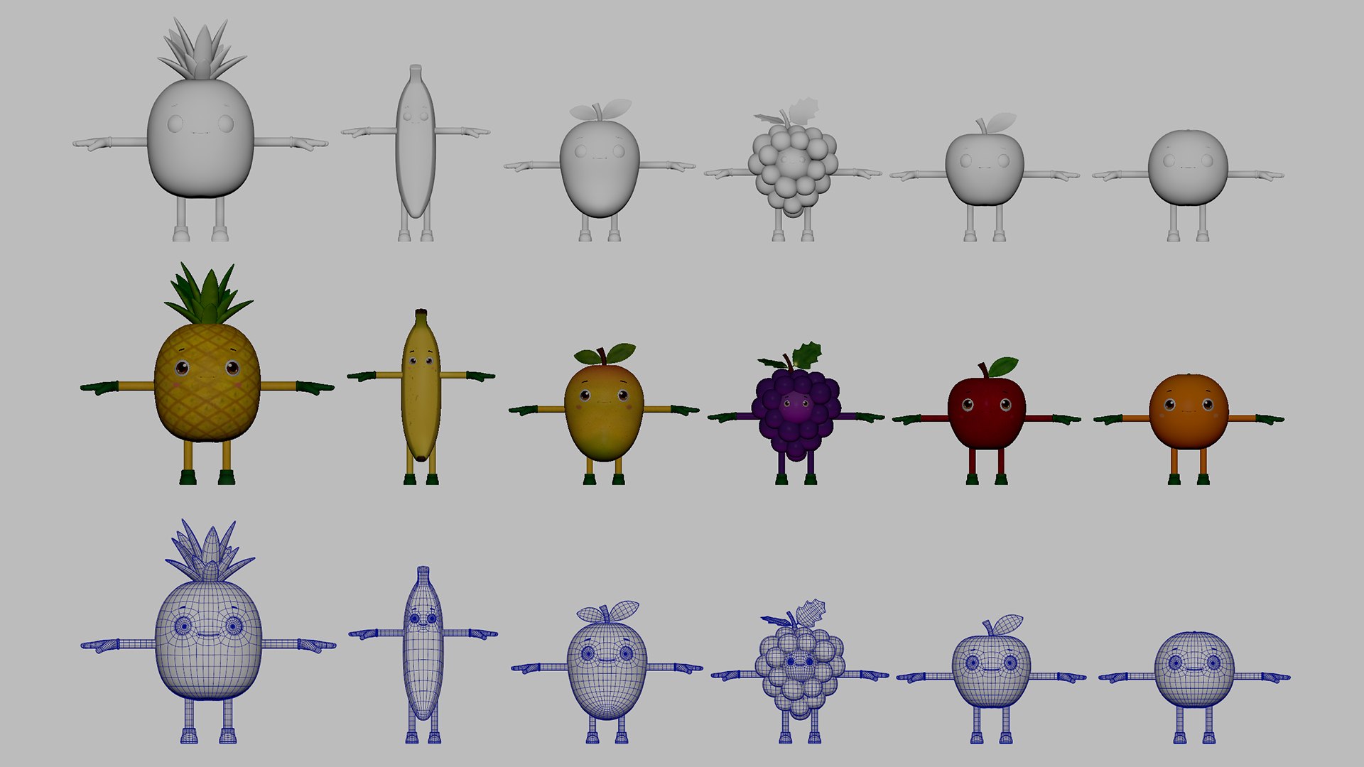 3D Fruits 3D Characters Pack model https://p.turbosquid.com/ts-thumb/vo/VNLqjD/w1/fruitcharacters_01/png/1767160574/1920x1080/fit_q87/2df2d2a53e0bbeb189d18f6f8f62a06b50750371/fruitcharacters_01.jpg