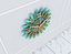 Piante decorative in metallo inossidabile con oro X11
