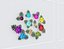 Piante decorative in metallo inossidabile con oro X11