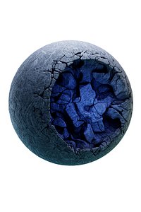 3D C4D Collapse plaster creative model